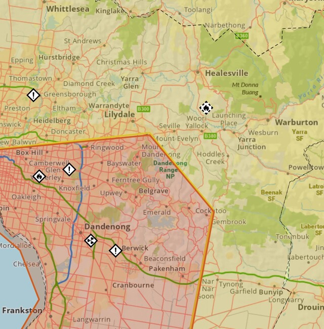 Dandenong Ranges forecast for high winds, alerts issued
