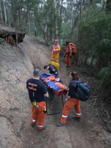 Training pays off as mountain bike rider rescued by SES and CFA