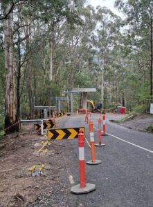 Mountain Bike bridge works continue on Old Warburton Road