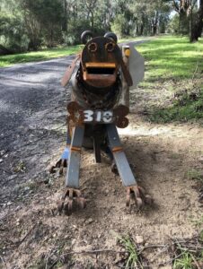 Police join calls for information on stolen metal dog letterbox