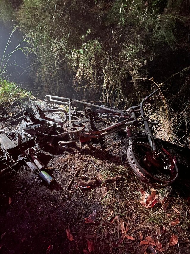 Illegal e-motorbike to blame for night time blaze in Warburton