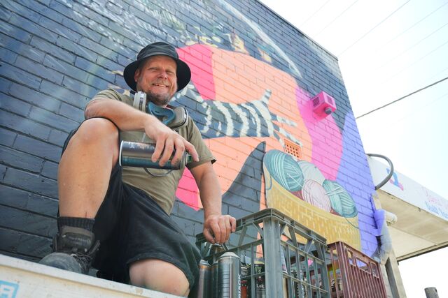 Buzzart’s beautiful mural tackles tagging issue in Wandin